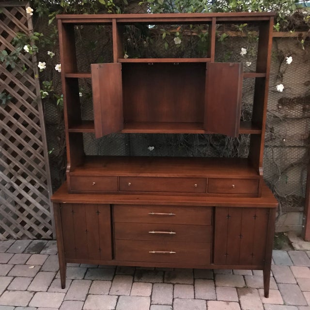 MidCentury Broyhill Saga Buffet & Hutch Chairish