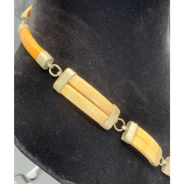 1960s African Wild Warthog Tusk Necklace For Sale - Image 9 of 16