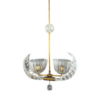 Murano Glass Pendant Lamp from Barovier & Toso, Italy, 1940s For Sale