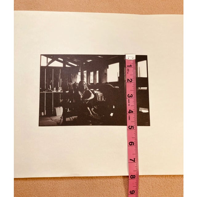 Original Black White Photograph of Person in a Barn Studio Unknown Photographer For Sale In Dallas - Image 6 of 8