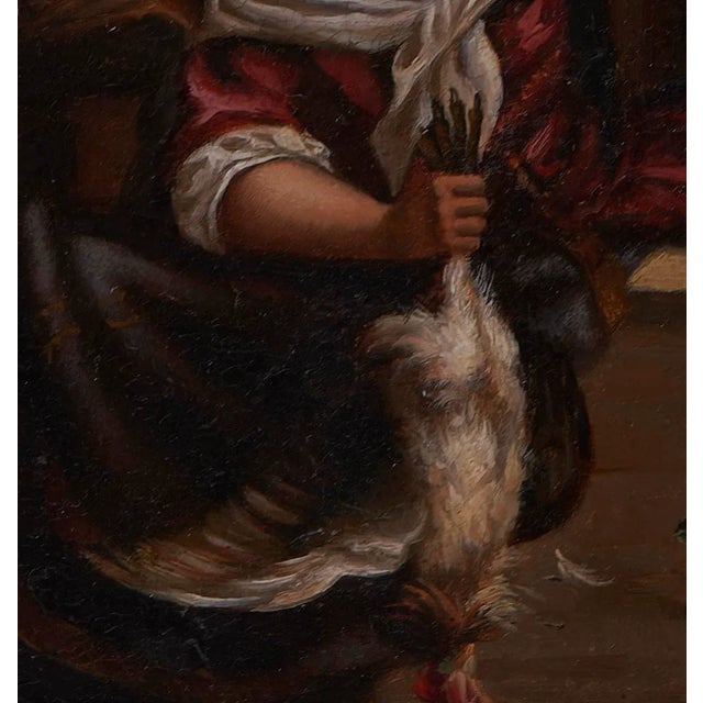 Pair of 19th C Continental Oil Paintings on Copper For Sale - Image 11 of 12