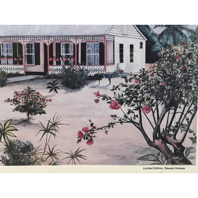 Mid 20th Century "The Pink House" Limited Edition Lithograph Stewart Holmes #632/700 Signed For Sale - Image 4 of 8