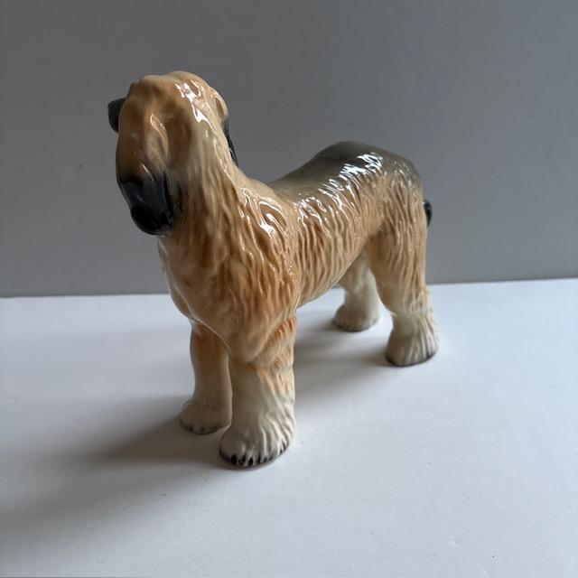 Mid 20th Century Mid-Century Porcelain Coopercraft Lhasa Apso or Afghan Hound Dog Figurine, England For Sale - Image 5 of 5