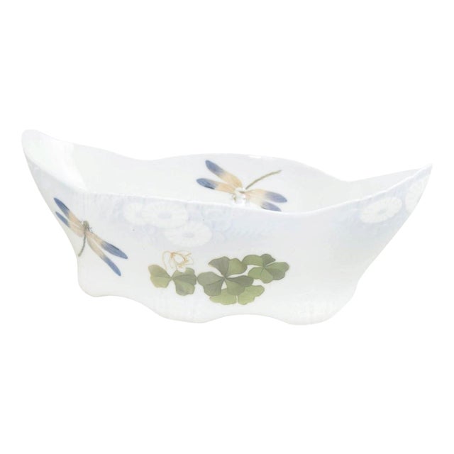 Antique Early 20th Century Art Nouveau Porcelain Jardiniere For Sale