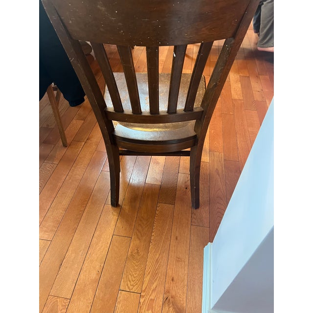 Two (2) Mission Style Oak 1910s antique chairs. Built by Johnson Chair Company Chicago: no missing screw covers, no major...