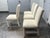 Contemporary Cotton Weave Ivory Dining Chairs, Set of Four For Sale - Image 4 of 12