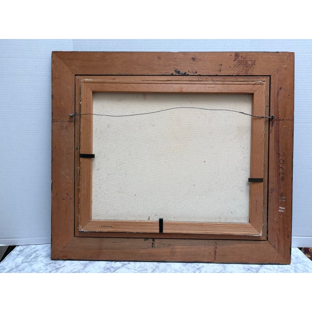 Large Vintage Mid Century Original Painting of Grapes Tumbling From a Basket For Sale - Image 4 of 9