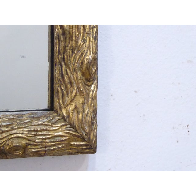 American Vintage Faux Bois Gilt Mirror For Sale - Image 3 of 4
