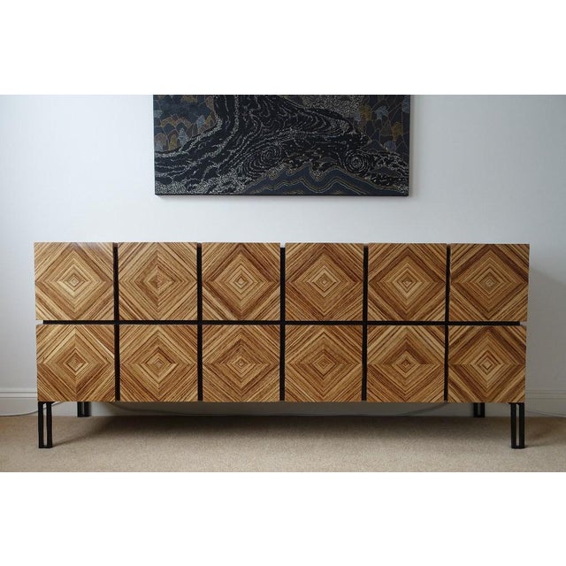 Not Yet Made - Made To Order Losange Three-Door Zebrano Sideboard by Aymeric Lefort For Sale - Image 5 of 17