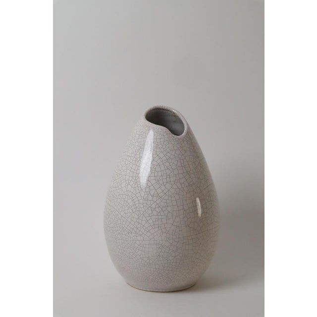 Large Handmade Crackle Vase from Fischmaul, Germany, 1950s For Sale - Image 3 of 13