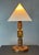 A gorgeous French modernist handcrafted table lamp with new lampshade, ca 1950s. These lamps are often named in the style...