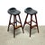 Mid-Century Modern Oddense Maskinsnedkeri a/S Pair of Rosewood Model Od61 Stools Designed by Erik Buch For Sale - Image 3 of 18