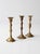 Vintage Brass Candlesticks Set of 3 For Sale - Image 11 of 11