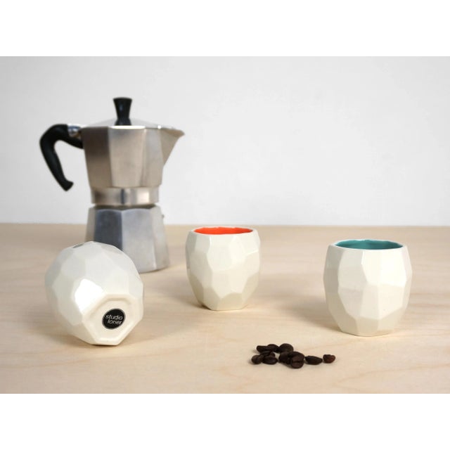 Poligon Espresso Cups by Sander Lorier for Studio Lorier, Set of 3 For Sale - Image 6 of 7