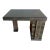 1940s Mid Century Vintage Bauhaus Arts + Crafts Black Cerused Oak With Stylized Botanical Hand Carved Pillar and Pulls For Sale
