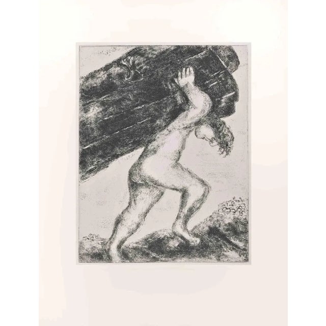 Etching on Montval wove paper, realized by Marc Chagall in 1931-39 and published by Tériade in 1956. Edition of 275+30 out...