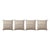 Brown Striped Kilim Pillow Cover 19'' X 20'' - Set of Four For Sale - Image 4 of 4