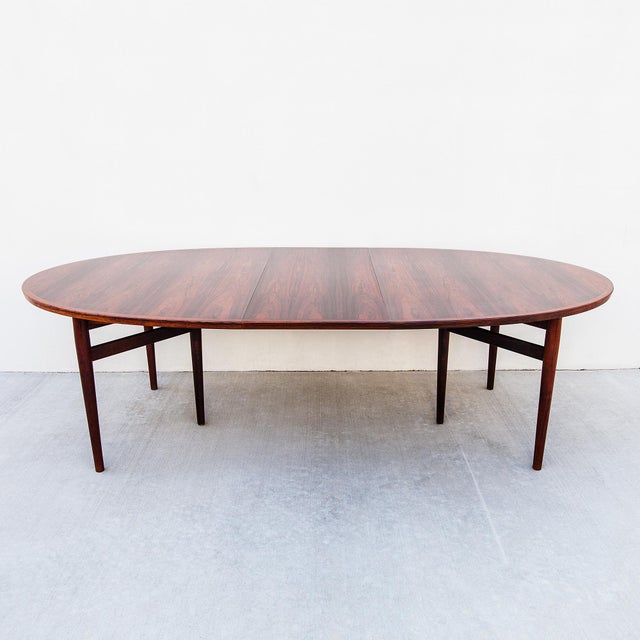 Vintage Arne Vodder Danish Modern Rosewood Extension Dining Table, Model 212 For Sale - Image 12 of 16
