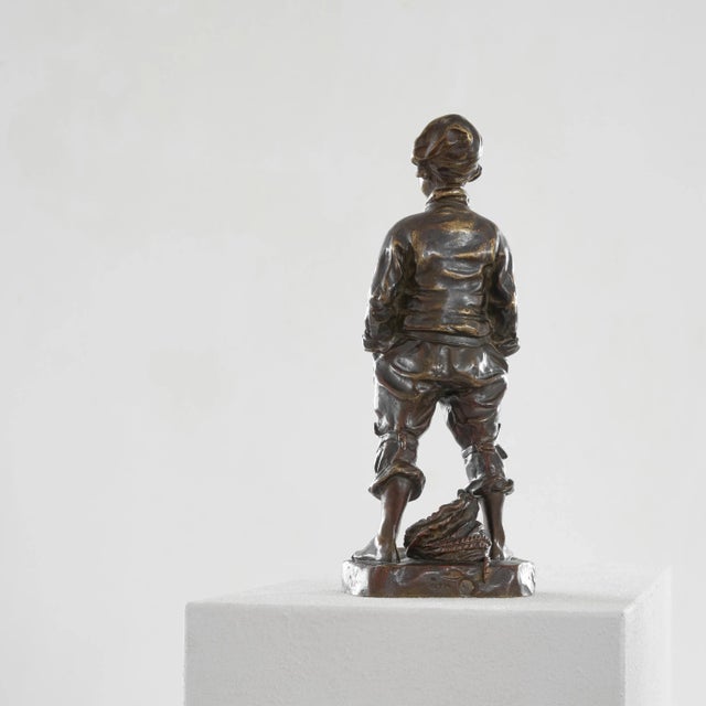 Bronze Sculpture of a Boy by Josép Cardona I Furró, 1920s For Sale - Image 6 of 10