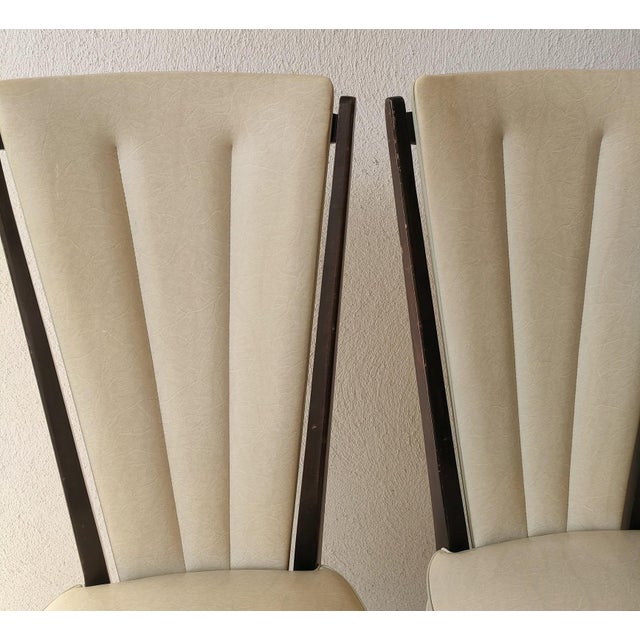 1960s Vintage Faux Leather Chairs, 1960s, Set of 2 For Sale - Image 5 of 8