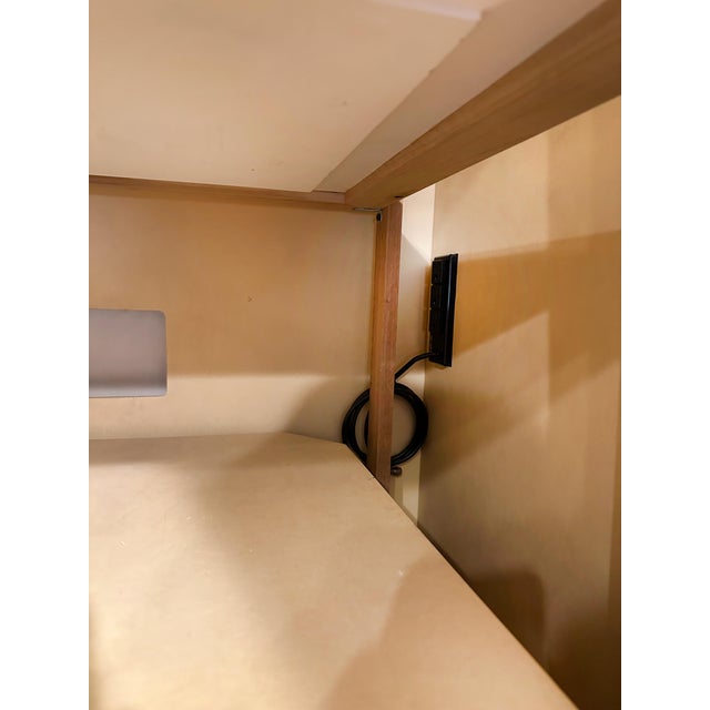 Media Armoire With Mirrored Cabinet Doors For Sale - Image 9 of 12