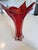 Red Submerged Blown Red Murano Glass Vase, 1960s For Sale - Image 8 of 10