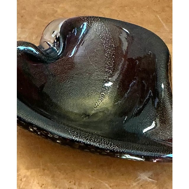 Glass Vintage Italian Murano Glass Bowl For Sale - Image 7 of 12