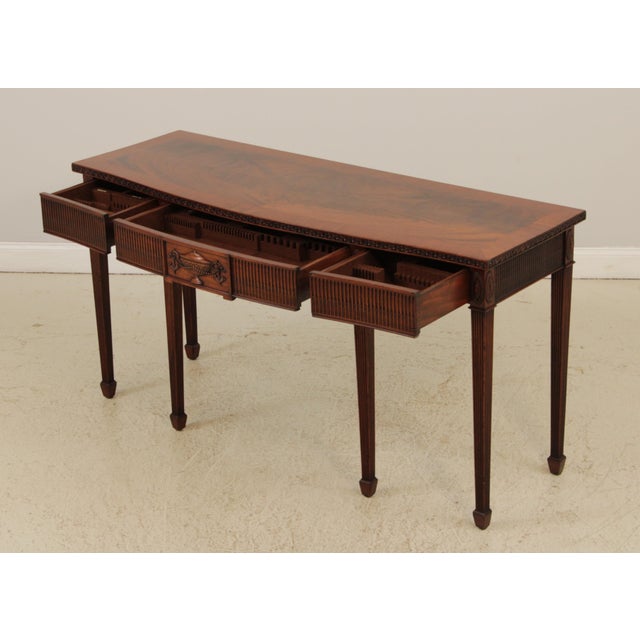 English Adams Late 19th Century Mahogany Sideboard Server Console For Sale - Image 3 of 18