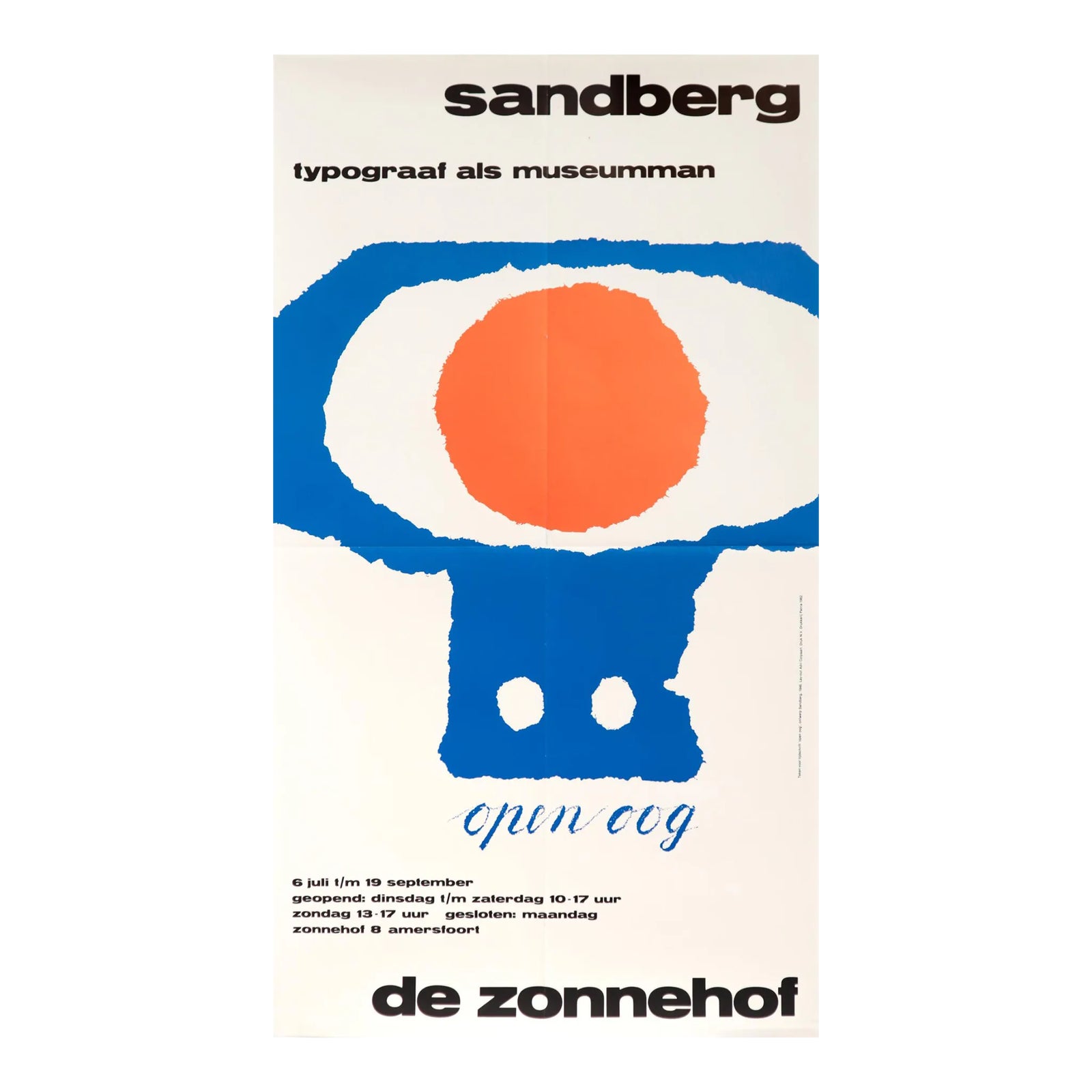 1982 Dutch Exhibition Poster - Willem Sandberg 