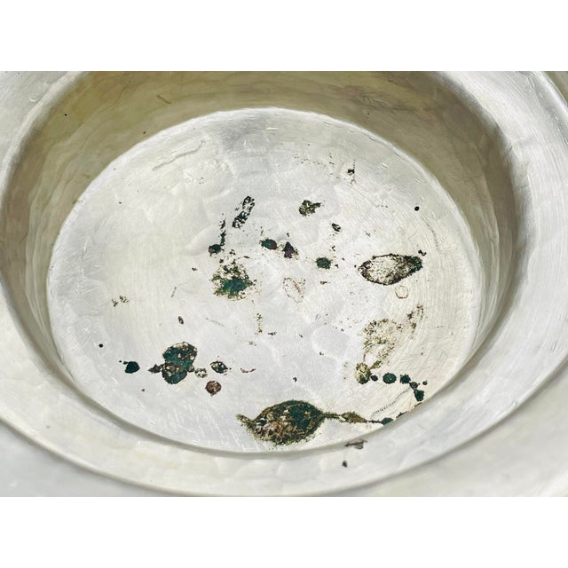 1980s Pair of Emilia Castillo Silver-Plated Vases With Jasper Hummingbirds, Mexican For Sale - Image 16 of 18