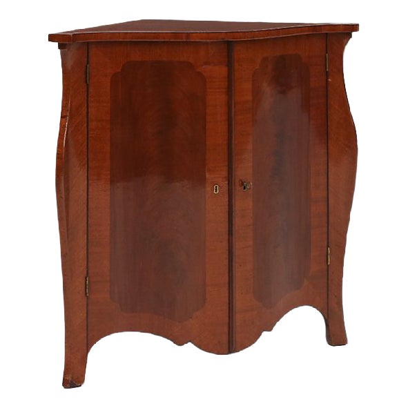 19th Century English Corner Cabinet For Sale