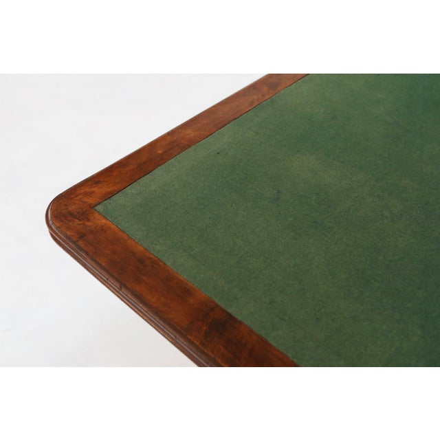 Victorian Burl Wood Folding Card Table, UK, 19th Century For Sale - Image 11 of 18