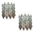 Large Polygon Wall Lights, 1980s, Set of 2 For Sale