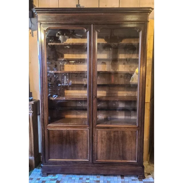 Large Walnut Veneer & Oak Cabinet For Sale - Image 16 of 16