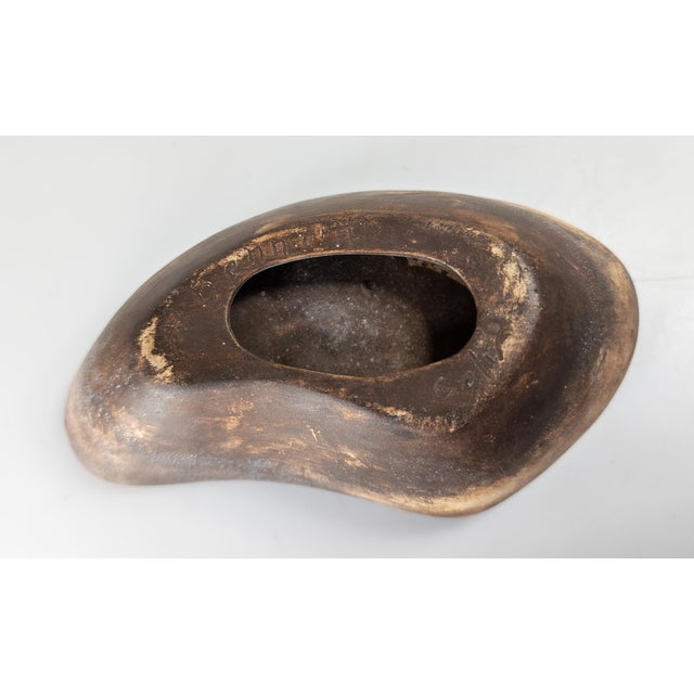 Mid-Century Modern California Art Pottery Bowl, Signed For Sale - Image 10 of 11