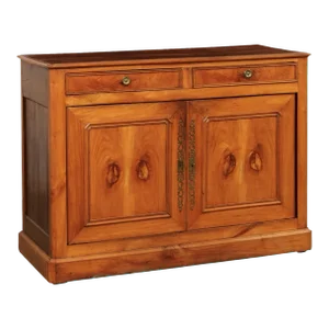 French 19th Century Wooden 2-Door Buffet Cabinet