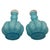 Vintage Blue Opalescent Glass Perfume Bottles With Melon-Ribbed Design by Fenton Art Glass Company - A Pair For Sale - Image 10 of 12