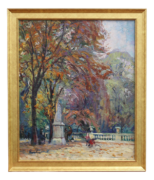 Marie de Nivouliès de Pierrefort, Le Jardin du Luxembourg, 1910, Oil on Canvas