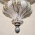 Late 20th Century Hollywood Regency Milk Glass Swag Lamp Sculptural Globe Newly Rewired For Sale - Image 10 of 12