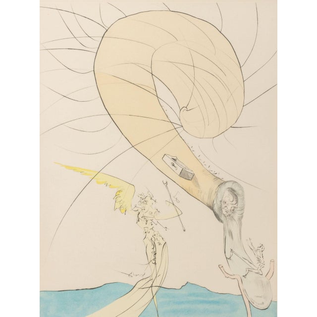 Salvador Dali (Spanish, 1904-1989), "Freud a Tete d'Escargot" [Freud with a Snail's Head], Etching in Colors, 1974, from...