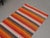 1970s Vintage Handmade Wool Cotton Orange Runner Rug For Sale - Image 9 of 11