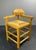 Postmodern Brutalist Dutch Oak Corner Chair with Rush Seat, 1970s For Sale - Image 17 of 18