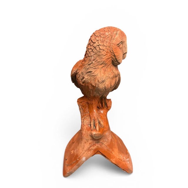 Vintage Terracotta Owl Roof Finial / Architectural Salvage For Sale In West Palm - Image 6 of 12