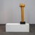 Abstract Biomorphic Sculpture in Carved Wood and Stone, 1970s For Sale - Image 3 of 9