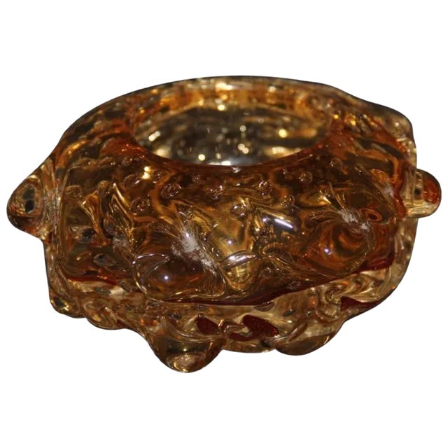 Vintage Murano Glass Bowl or Ashtray For Sale