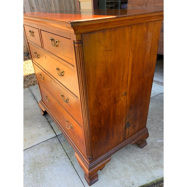 Wood Walnut Chippendale Chest For Sale - Image 7 of 18