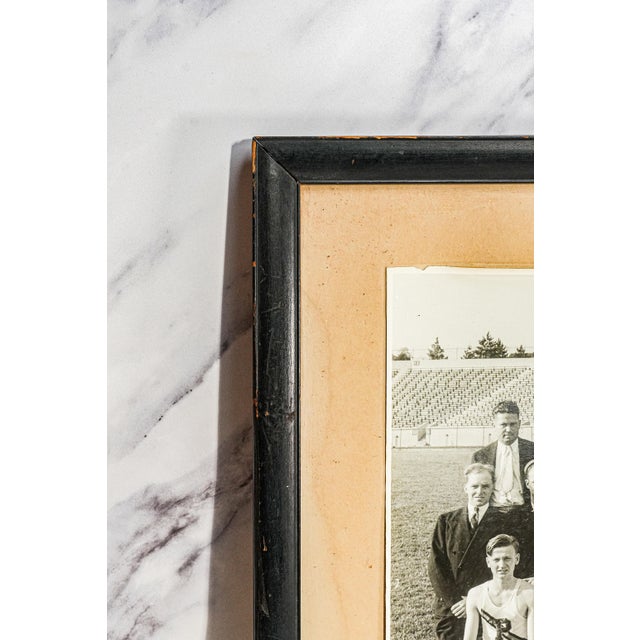 Large Original Antique Photograph Purdue University Framed Track Running Team Sports Photo For Sale - Image 9 of 13