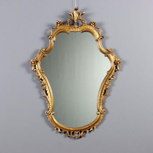 Baroque Style Carved and Gilded Mirror For Sale - Image 10 of 10