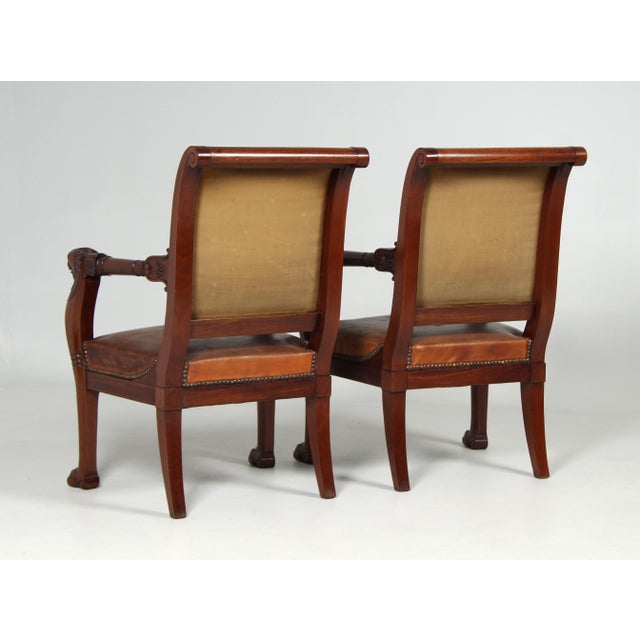 Empire Armchairs, 19th Century, Set of 2 For Sale - Image 14 of 16