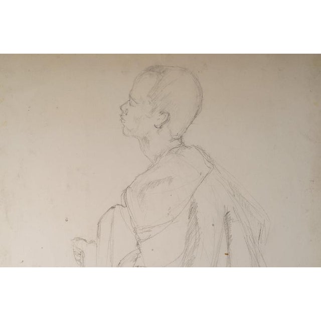 Unknown, Depicting a Man, 20th Century, Drawing on Paper For Sale - Image 3 of 7